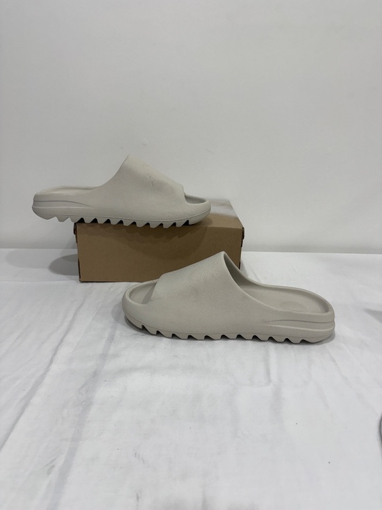 Used W/O Box! Men\'s Yeezy YS-01 Beige Cream Comfy Summer Sandal Slides Size 13
